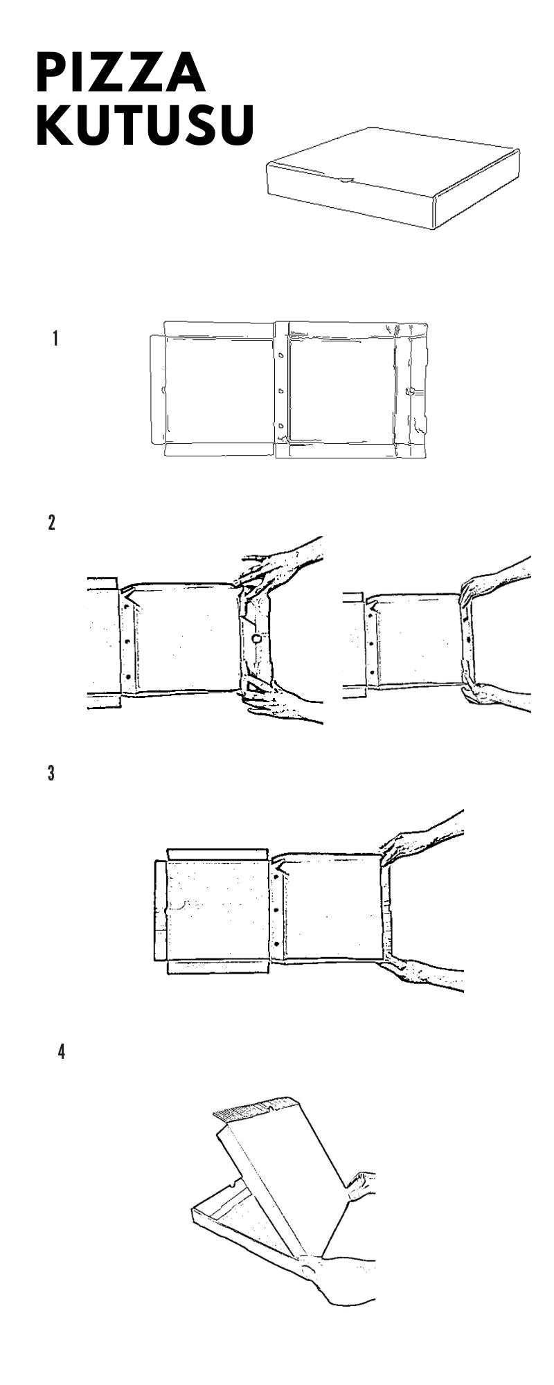 30,4x30,4x5 cm Karton Pizza Kutusu - Dayanıklı ve Gıda Dostu - Gıda Güvenli & Hijyenik