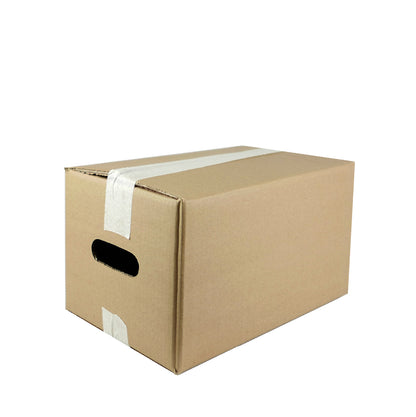 Omapack - El Tutmalı Taşıma Kolisi 35,5 x 39,5 x 13 Kahverengi - E-Ticaret & Kargo İçin İdeal