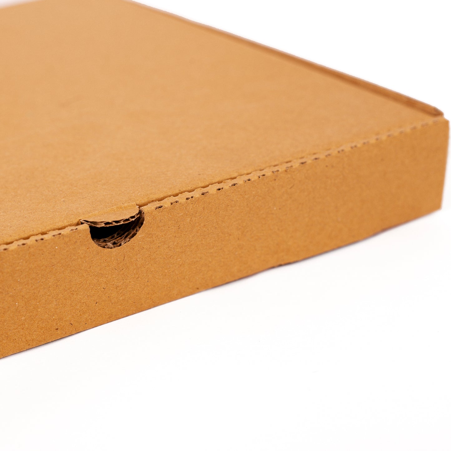 Omapack - Pizza kutusu 49,5 x 49,5 x 5 cm Kahverengi 100 Adet Baskısız