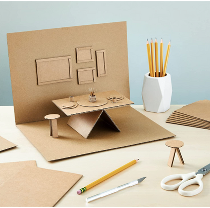 Omapack - Hobi ve Proje Kartonu 83X130 cm Kalın (6mm) Oluklu Mukavva