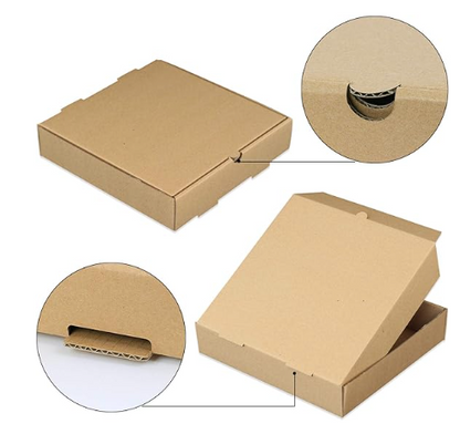 Omapack - Pizza Kutusu 29,5 x 29,5 x 4 cm Orta Boy 100 Adet Baskısız