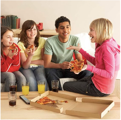 Omapack - Pizza Kutusu 29,5 x 29,5 x 4 cm Orta Boy 100 Adet Baskısız